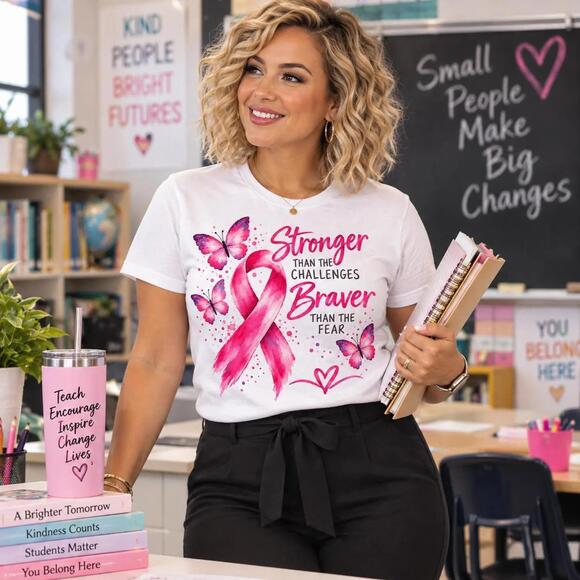 Other - Ribbon Butterfly  Awareness Tee, Stronger Than